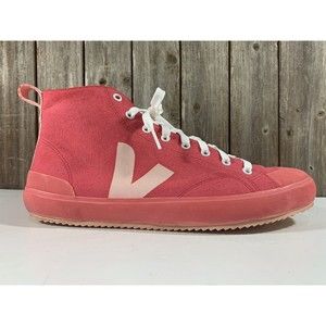 VEJA Nova Ht Mens Pink Salmon Canvas Fashion Trainers - Shoe Size 12 US / 46 EU